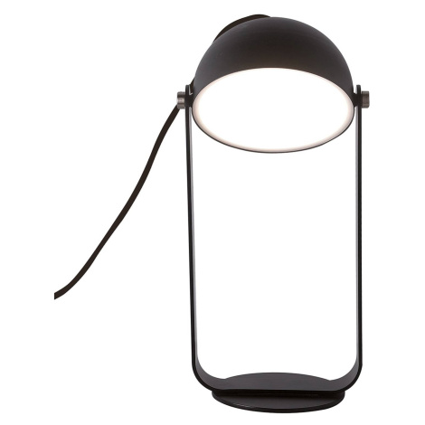 Stolná LED lampa Hemi otočné tienidlo čierne Viokef