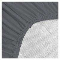 Kaptan Prestieradlo Jersey Standard 90 × 200 cm tmavo sivé