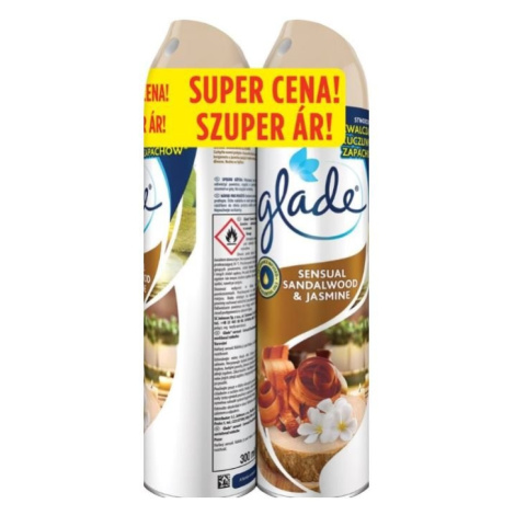 GLADE Sandalwood & Jasmine Osviežovač vzduchu 2 x 300 ml