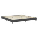 vidaXL Posteľ boxspring tmavošedá látková 200x200 cm