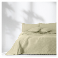 Béžová prikrývka na posteľ AmeliaHome Meadore, 200 x 220 cm