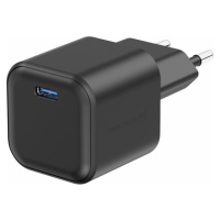 SWISSTEN SIEŤOVÝ ADAPTÉR GaN 1x USB-C 35W POWER DELIVERY ČIERNY