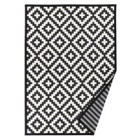 Čierno-biely vzorovaný obojstranný koberec Narma Viki, 70 × 140 cm