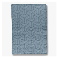 Modrá prikrývka z recyklovanej bavlny na dvojlôžko 220x250 cm Trio - Mette Ditmer Denmark