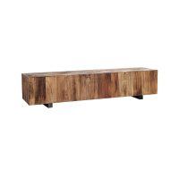 Estila Luxusný moderný konferenčný stolík Elmond z bukového dreva v hnedých prírodných odtieňoch