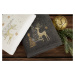 Bavlnený vianočný uterák sivý s jelenčekom Šírka: 50 cm | Dĺžka: 90 cm