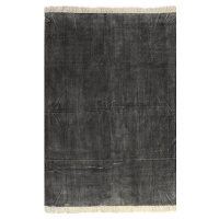 Koberec Kilim bavlnený 120 × 180 cm antracitový
