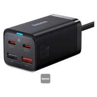 Baseus rýchlonabíjačka do siete GaN3 Pro, 2x USB-C, 2x USB 65W čierna