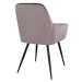 Norddan 21195 Dizajnová jedálenská stolička Gracelyn, sivohnedý zamat