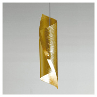 Knikerboker Hué LED závesná lampa 8x37 cm zlatý list