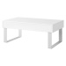 Expedo Konferenčný stolík malý BRINICA, 63,5x45x63,5, biela/biely lesk