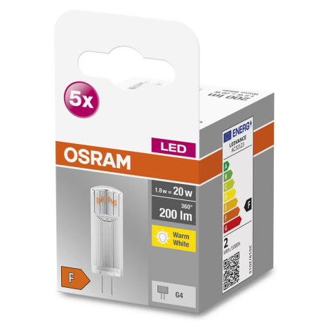 OSRAM Base PIN LED pätica G4 1,8 W 200 lm 5 ks