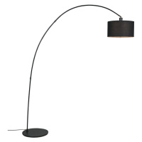 Moderná oblúková lampa čierna - Vinossa