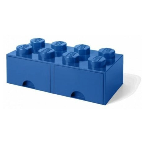 LEGO® úložný box 8 - so zásuvkami modrá 250 x 500 x 180 mm