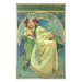 Reprodukcia obrazu Alfons Mucha - Princess Hyazin, 60 x 40 cm
