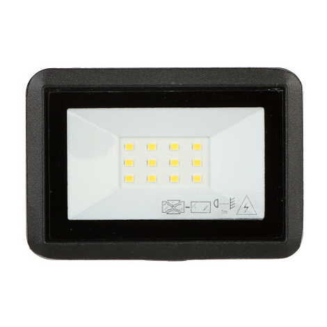 Reflektor LED BULLED AD-NL-6153BL4, 10W, 800lm, IP44, 4000K, čierny, hliník a sklo