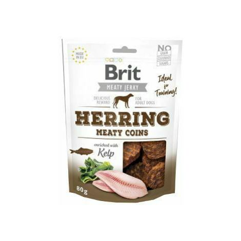 Brit Jerky Sleď mäsové mince 80g + Množstevná zľava