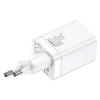 Nabíjačka Baseus Super Si Pro Quick Charger USB + USB-C 30W (white)