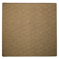 Kusový koberec Alassio zlatohnědý čtverec - 250x250 cm Vopi koberce