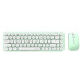 Klávesnica Wireless keyboard + mouse set MOFII Bean 2.4G (White-Green)