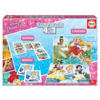 Educa detské pzzle Disney Princezné SuperPack 4v1 17198