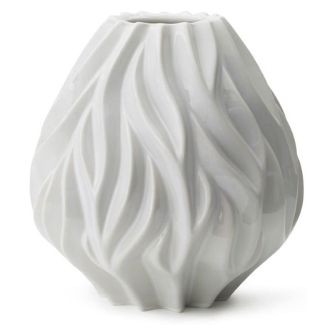 Biela porcelánová váza Morsø Flame, výška 23 cm
