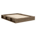 Hnedá dvojlôžková posteľ z borovicového dreva s roštom 140x200 cm Ziggy – Karup Design