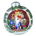 Dekorácia MagicHome Vianoce, Balet v guli, 7 LED, farebná, s melódiami, 3xAA, interiér, 30,50x26