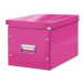 Leitz Štvorcová škatuľa Click - Store A4 metalická ružová