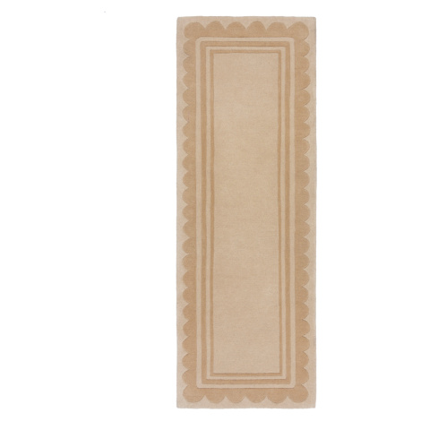 Ručně všívaný běhoun Lois Scallop Natural - 80x230 cm Flair Rugs koberce