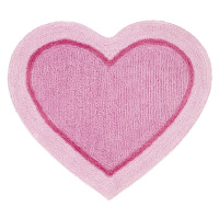 Ružový detský koberec v tvare srdca Catherine Lansfield Heart, 50 x 80 cm
