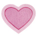 Ružový detský koberec v tvare srdca Catherine Lansfield Heart, 50 x 80 cm