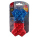 Hračka Dog Fantasy Kosť chladiaca červeno-modrá 13,5x7,4x3,8cm