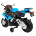 mamido Detská elektrická motorka BMW S1000RR modrá