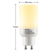 Arcchio LED žiarovka tvar trubice GU10 3 W 3 000 K