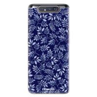 Odolné silikónové puzdro iSaprio - Blue Leaves 05 - Samsung Galaxy A80