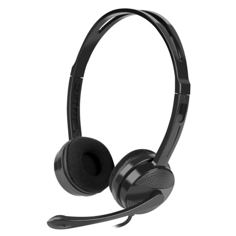 NATEC slúchadlá s mikrofónom CANARY, čierne