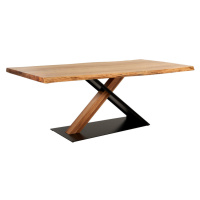 Linea Natura JEDÁLENSKÝ STÔL, akácia, čierna, farba akácie, 200/100/76 cm