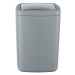 Sivý odpadkový kôš Wenko Barcelona L, výška 28,5 cm