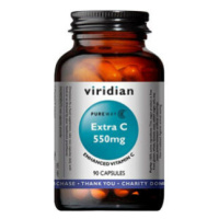 VIRIDIAN Nutrition Extra C 550 mg 90 kapsúl