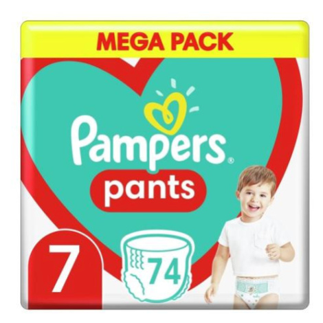 PAMPERS Pants 7 (17 kg+) 74 ks Mega pack - plienkové nohavičky