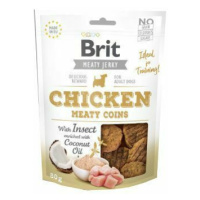 Brit Jerky Chicken with Insect Meaty Coins 80g + Množstevná zľava