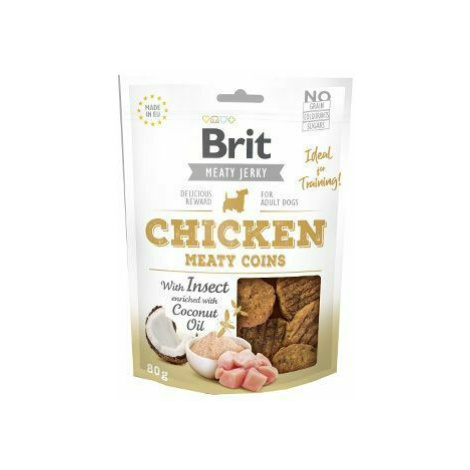 Brit Jerky Chicken with Insect Meaty Coins 80g + Množstevná zľava