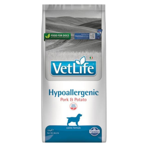 Farmina Vet Life dog hypoallergenic, pork & potato 12kg