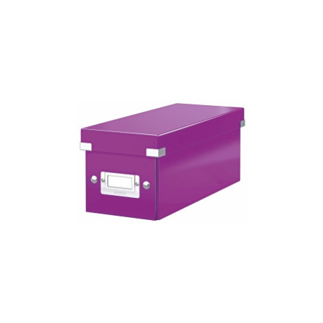 Leitz Archívna škatula na CD Click-Store so sklápacím vekom purpurová
