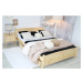 Expedo Vyvýšená posteľ ANGEL + matrac + rošt ZADARMO, 120x200 cm, prírodný-lak