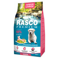 Krmivo Rasco Premium Junior Large kura s ryžou 3kg