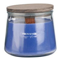 Provence Vonná sviečka v skle PROVENCE drevený knôt 28 hodín sugarplum