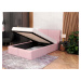 GM Čalúnená posteľ s úložným priestorom Izabela 90x200 - ružová
