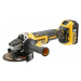 DEWALT 18V XR 125 mm aku uhlová brúska s posuvným spínačom, 2x 5,0 Ah DCG405P2-QW